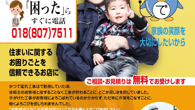 たまでんさん　折込チラシ